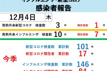 2025年発熱外来インフルエンザ・新型コロナ感染者報告